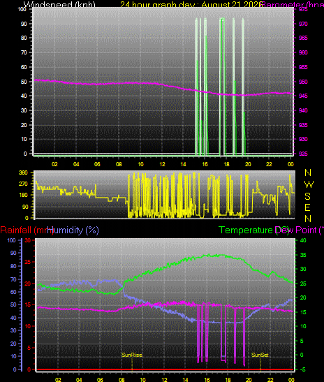 24 Hour Graph for Day 21